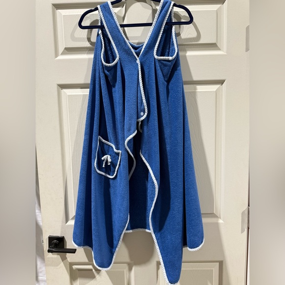 Blue women’s towel wrap - Picture 4 of 7